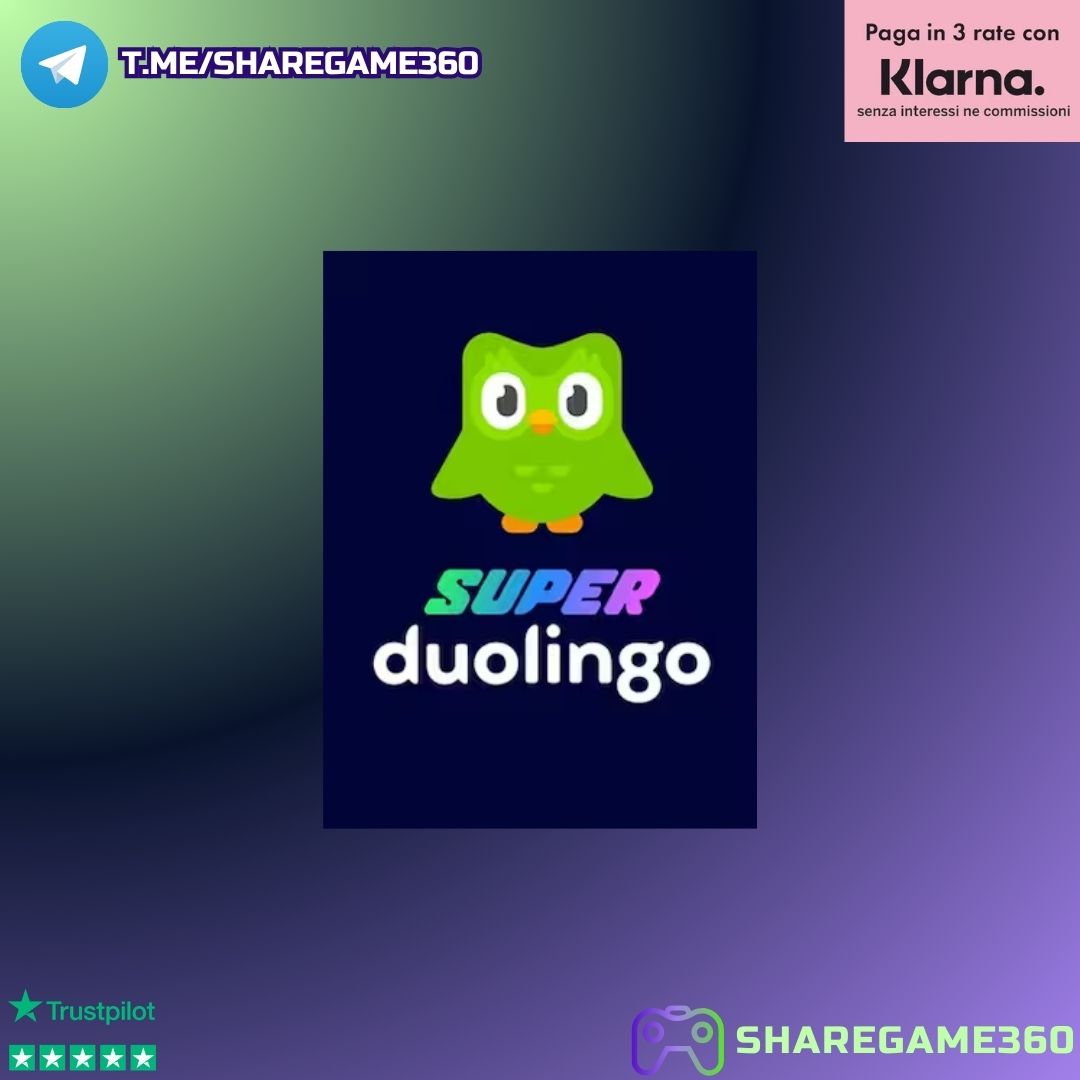 Duolingo Super – Key 12 Mesi | Abbonamento Premium
