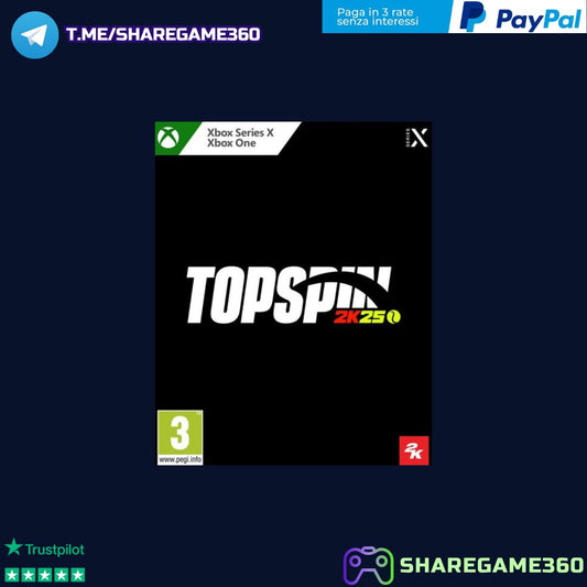TopSpin 2K25 Edizione Cross-Gen [Account Xbox One - Xbox Series X/S]