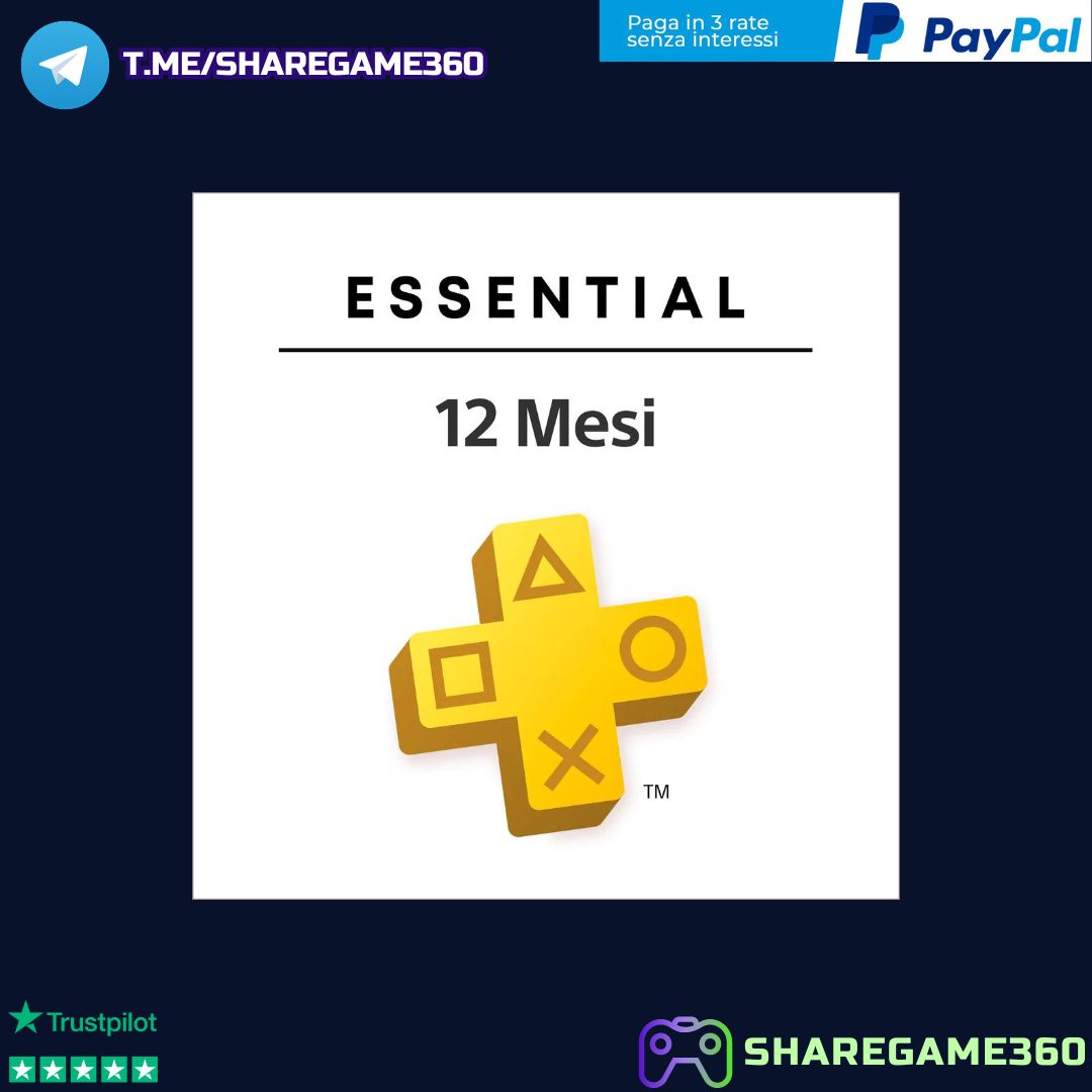 Abbonamento PlayStation Plus Essential - Extra - Premium 3-12 Mesi Account PS4-PS5 [NO CODICE]