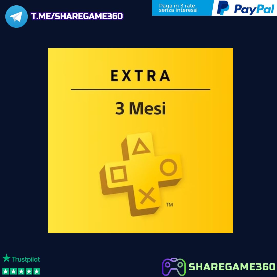 Abbonamento PlayStation Plus Essential - Extra - Premium 3-12 Mesi Account PS4-PS5 [NO CODICE]