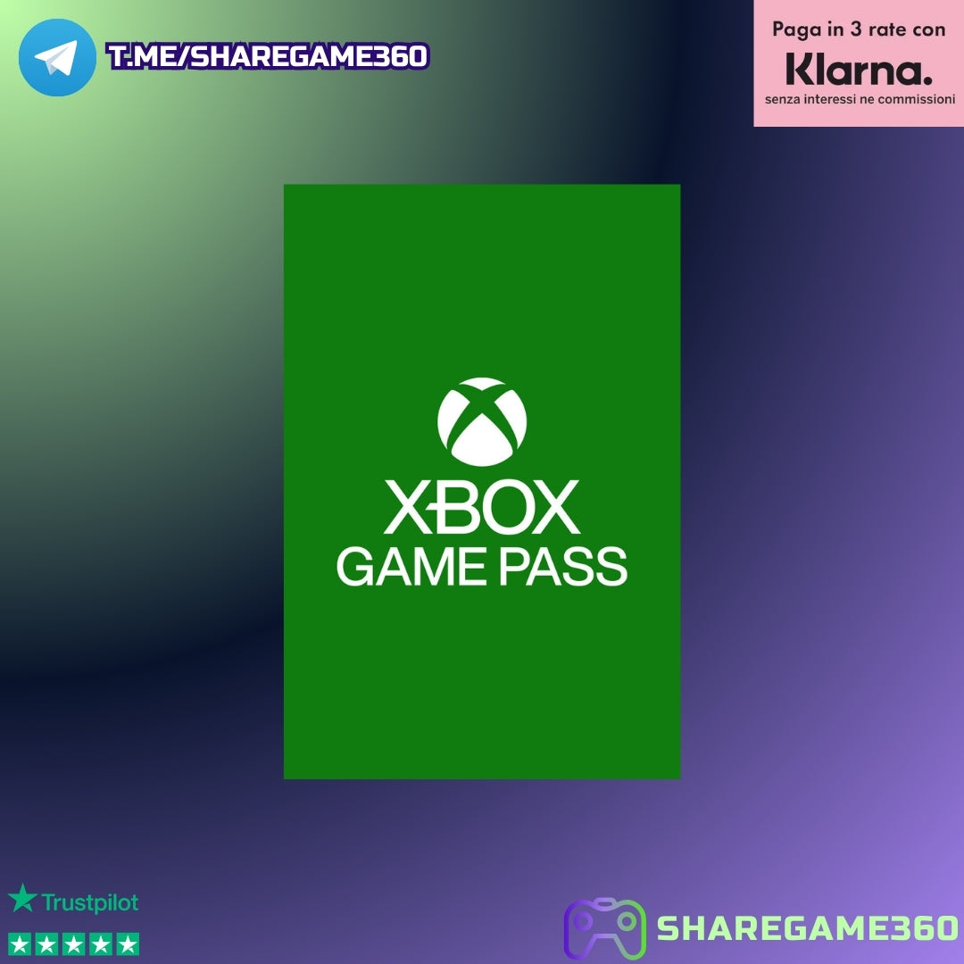 Gamepass Ultimate Xbox One - Xbox Series X/S 12 mesi