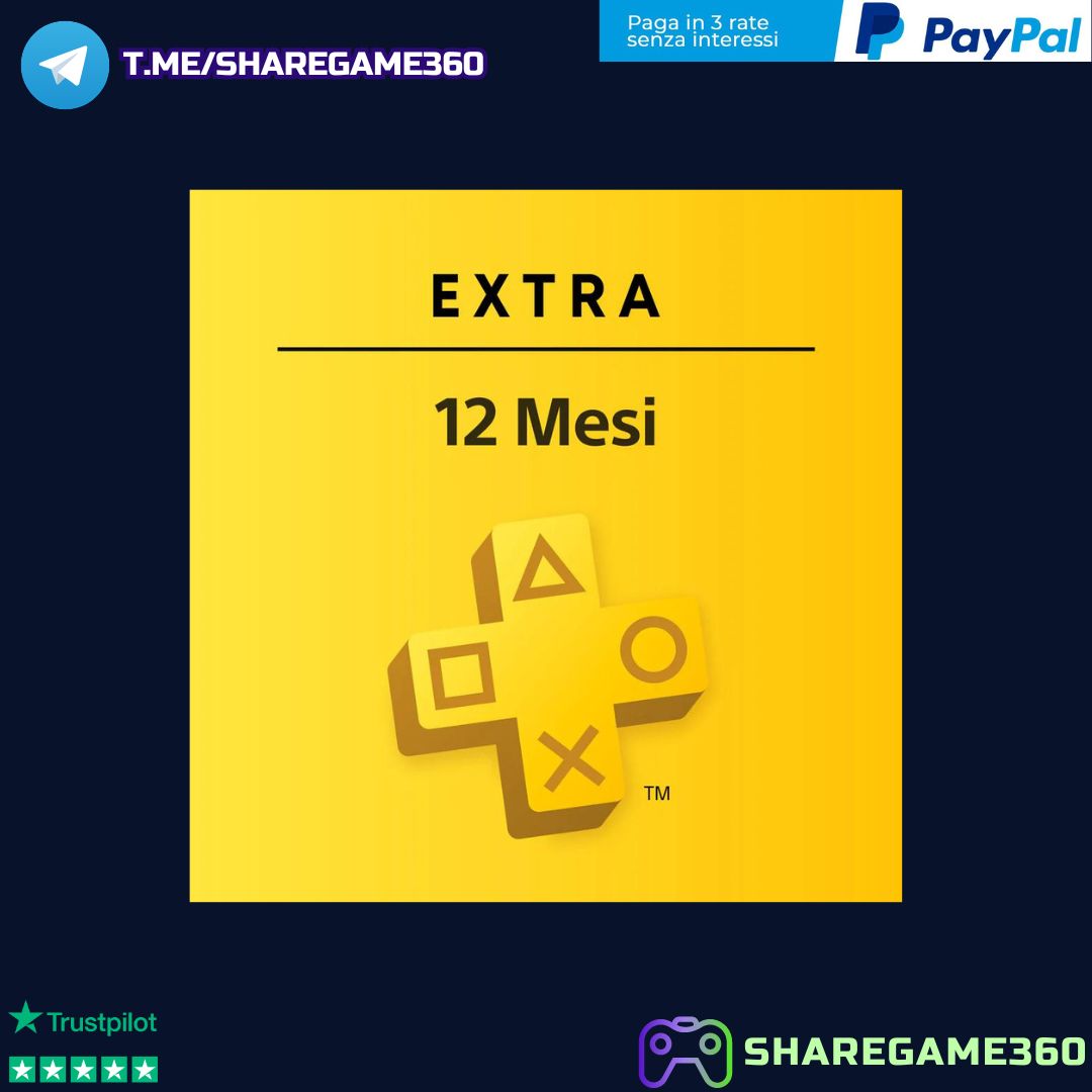 Abbonamento PlayStation Plus Essential - Extra - Premium 3-12 Mesi Account PS4-PS5 [NO CODICE]