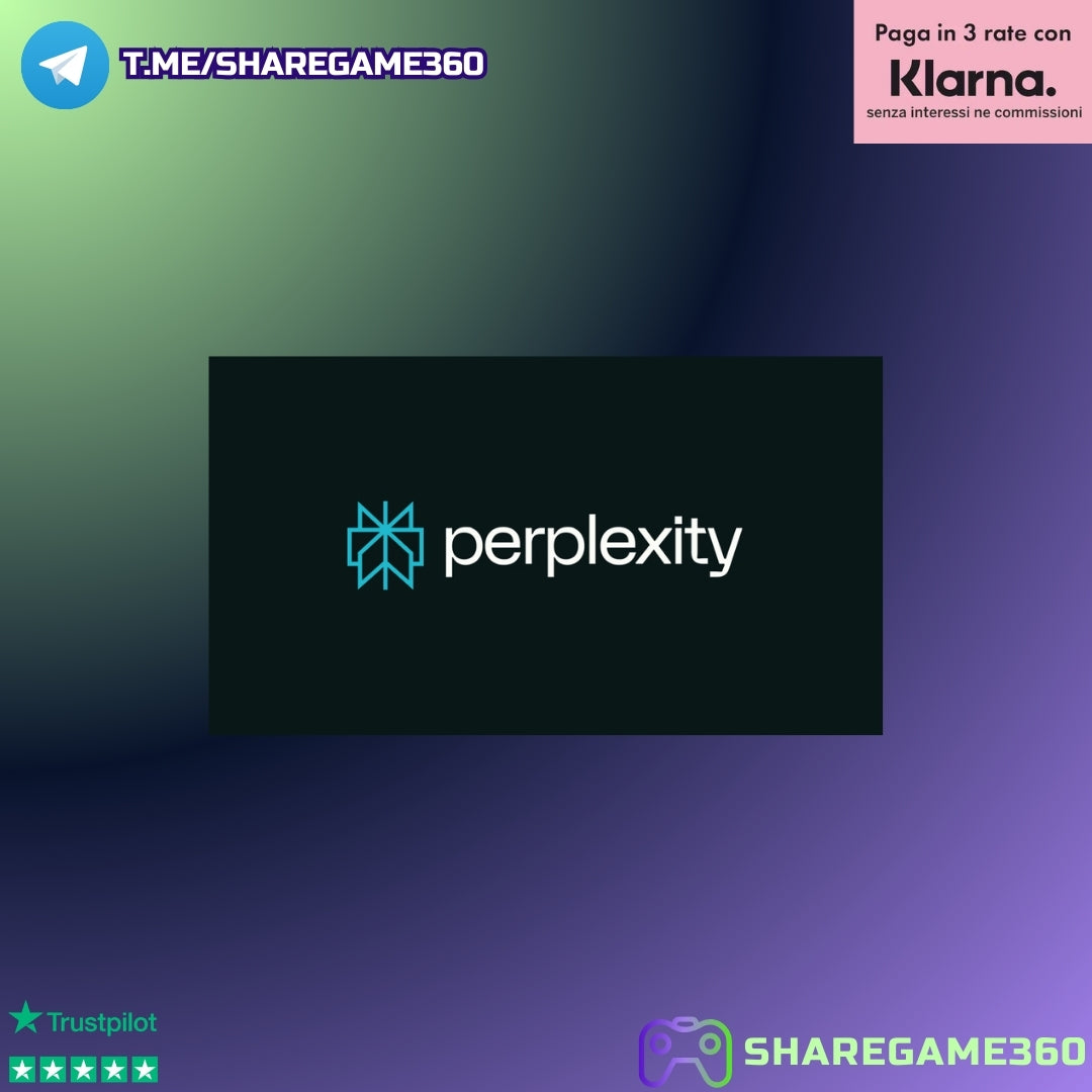 Perplexity AI Pro 12 Mesi – Abbonamento Premium Annuale | ShareGame360