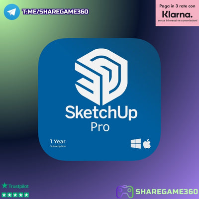 SketchUp Pro 2025 [KEY 12 Mesi] – Licenza Digitale Annuale