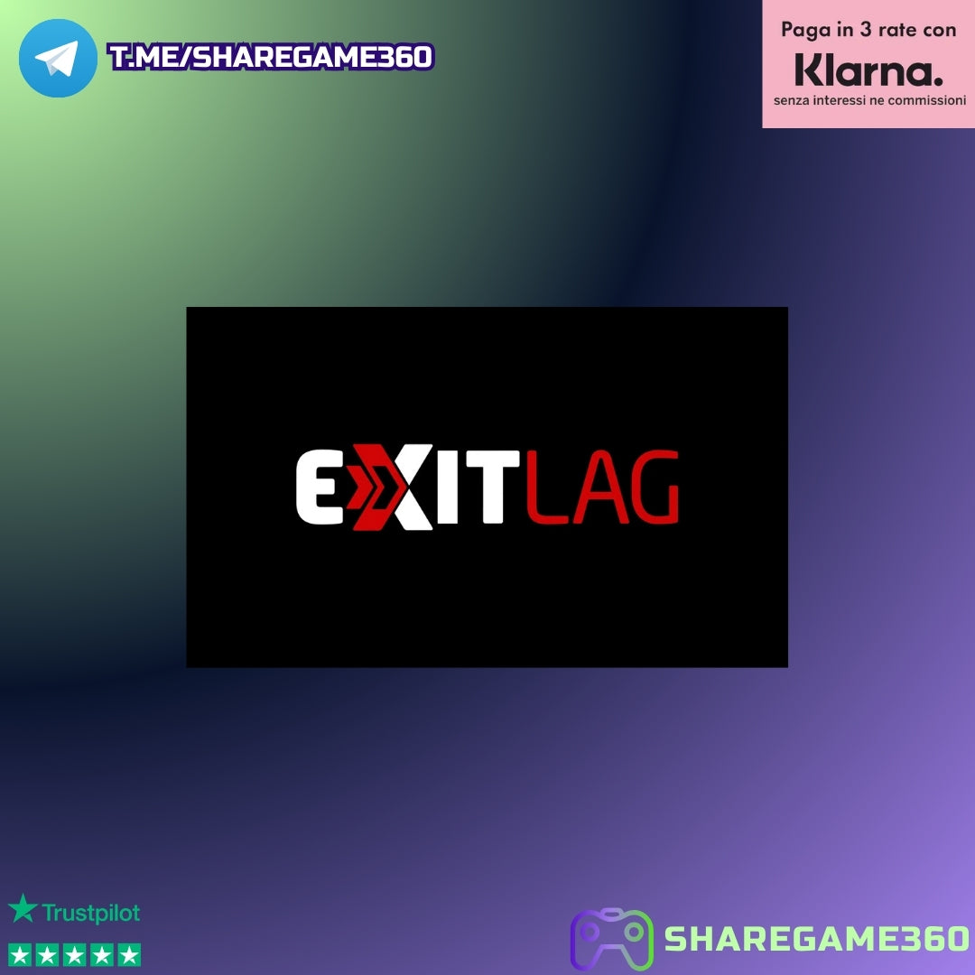 ExitLag Key 1 Mese | Riduzione Ping Gaming | ShareGame360