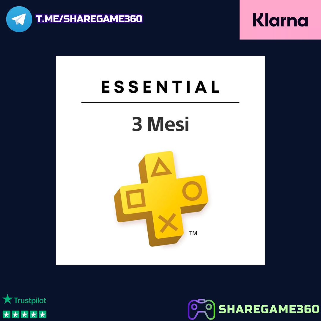 Abbonamento PlayStation Plus Essential - Extra - Premium 80-90 Giorni - 11/12 Mesi Account PS4-PS5 [NO CODICE]